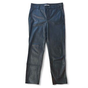 Zara‎ Black Leather Pants Size 4